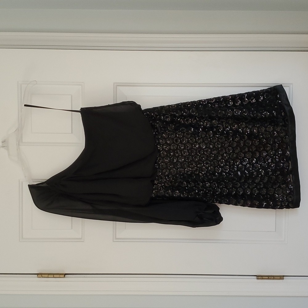 One Shoulder Black Dress